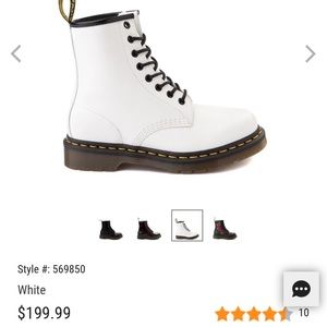 White Doc Martens.
